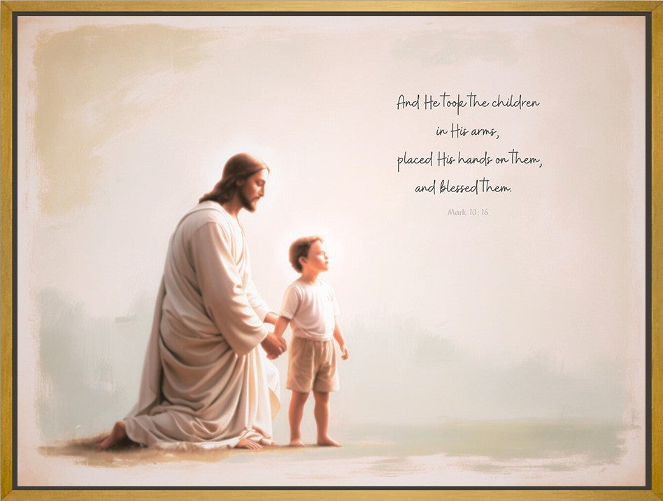 "He Takes the Children in His Arms" Boy