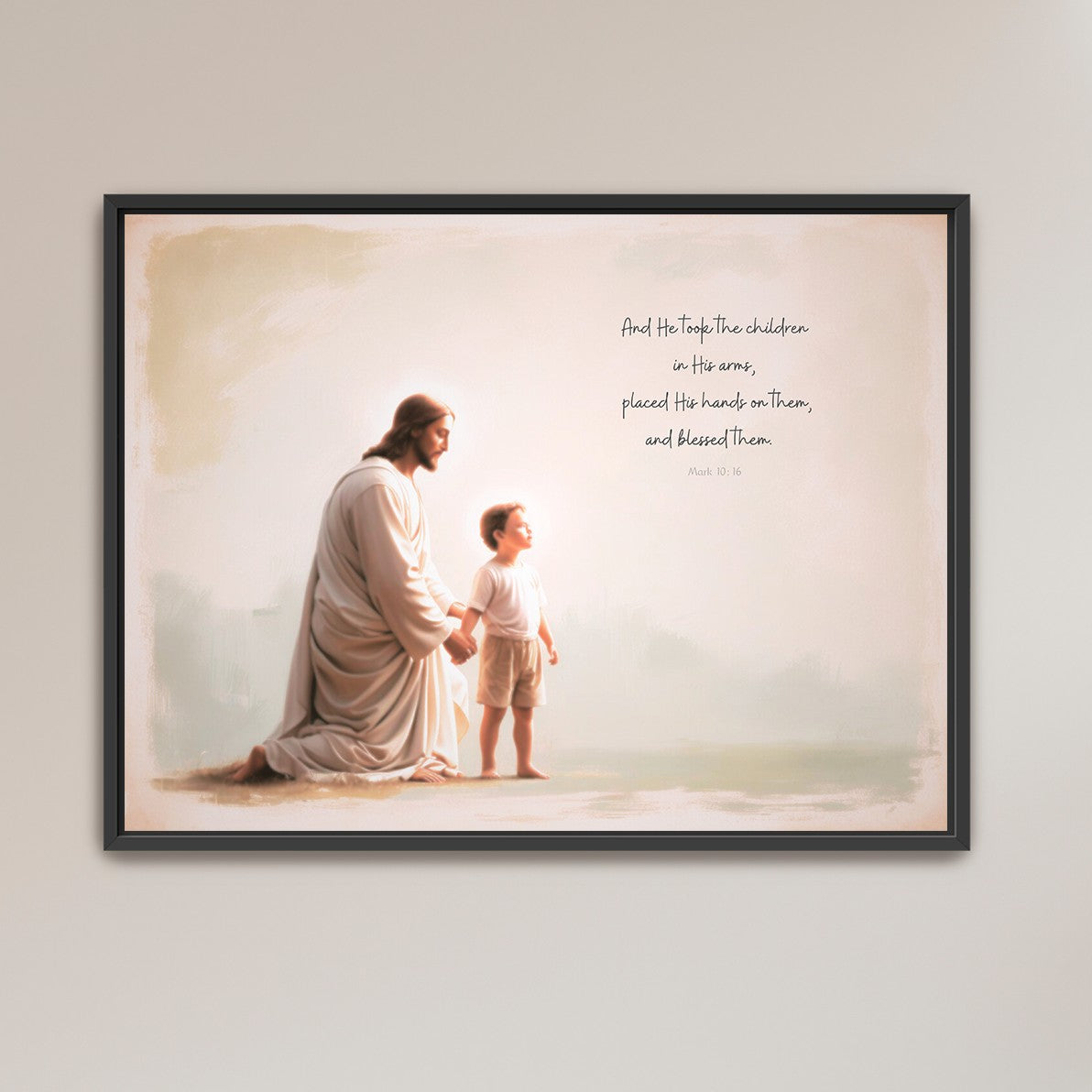 "He Takes the Children in His Arms" Boy