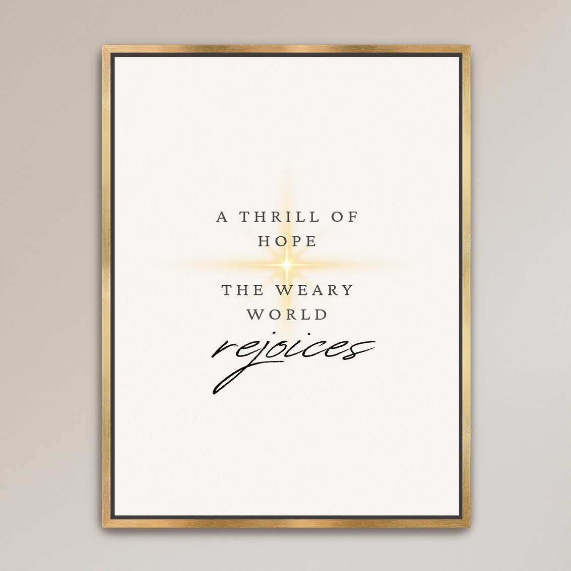 "The Weary World Rejoices"