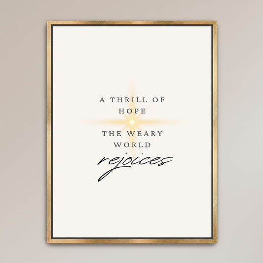 "The Weary World Rejoices"