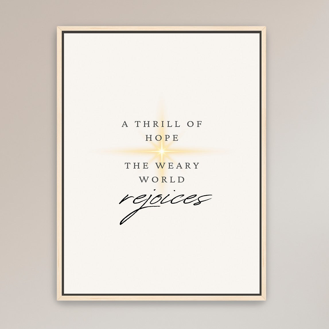 "The Weary World Rejoices"