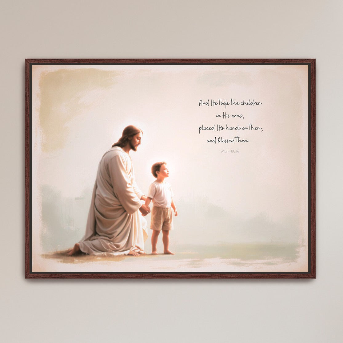 "He Takes the Children in His Arms" Boy