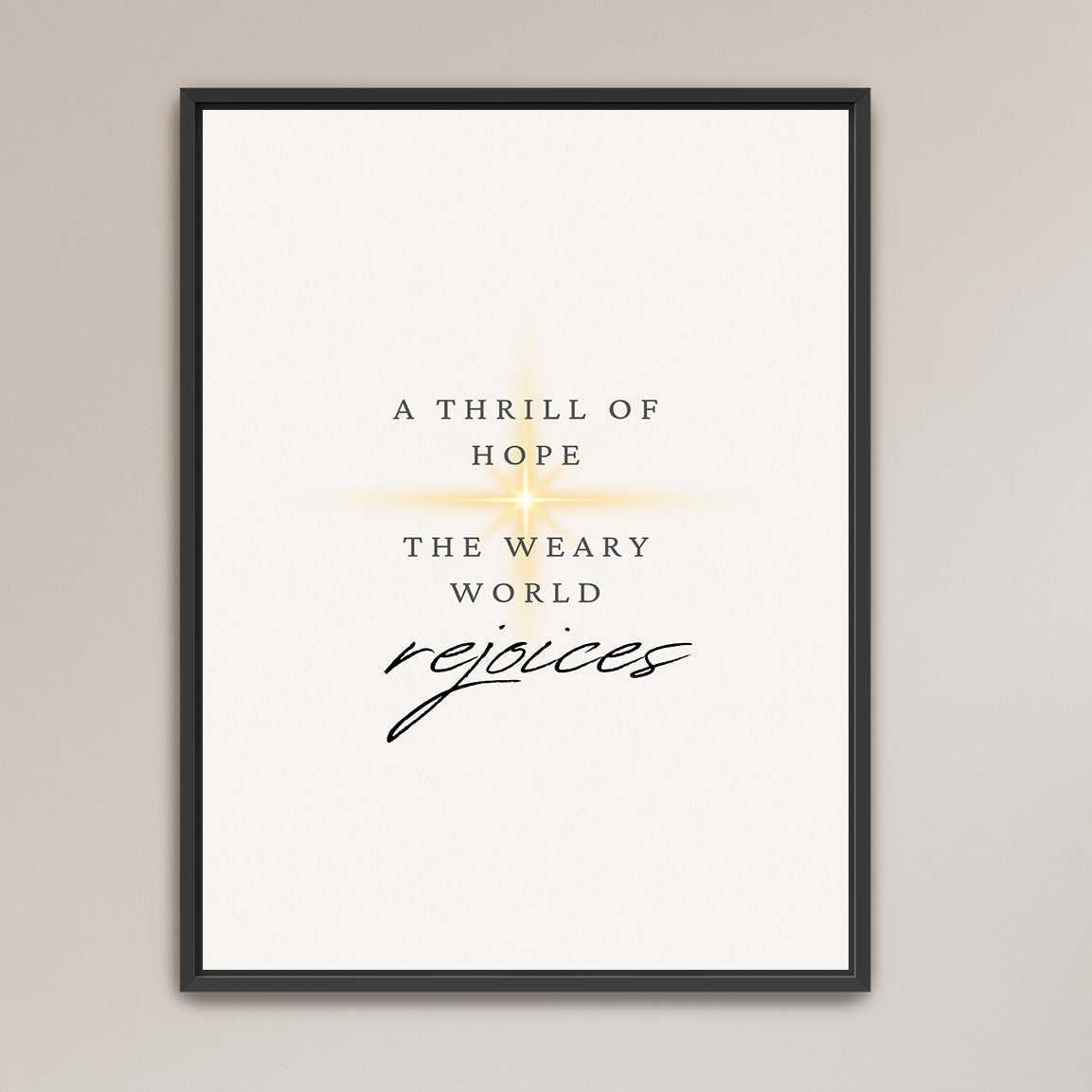 "The Weary World Rejoices"