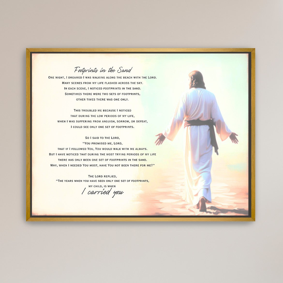 "Footprints in the Sand"