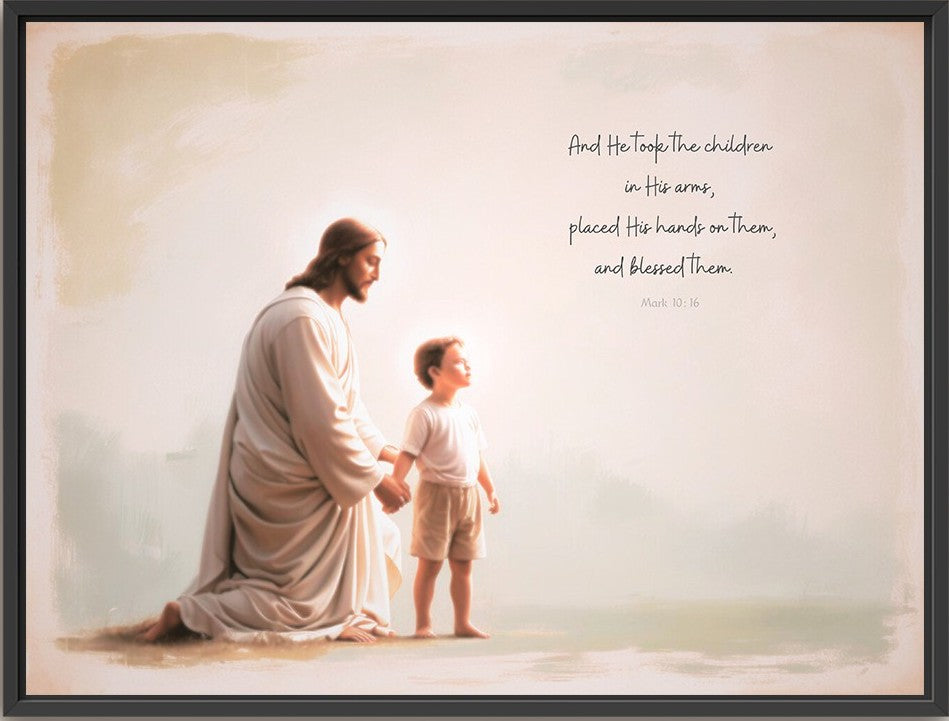 "He Takes the Children in His Arms" Boy