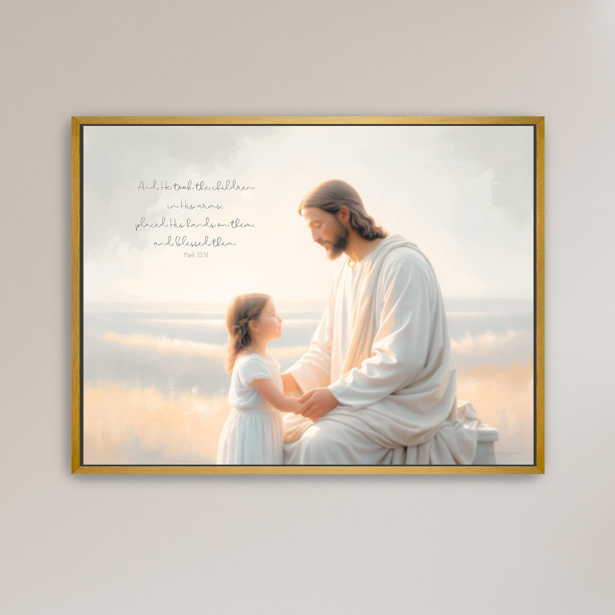 "He Takes the Children in His Arms" Girl