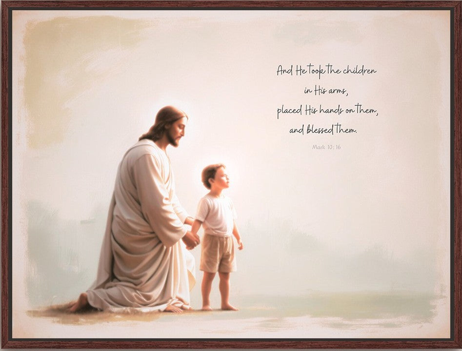 "He Takes the Children in His Arms" Boy