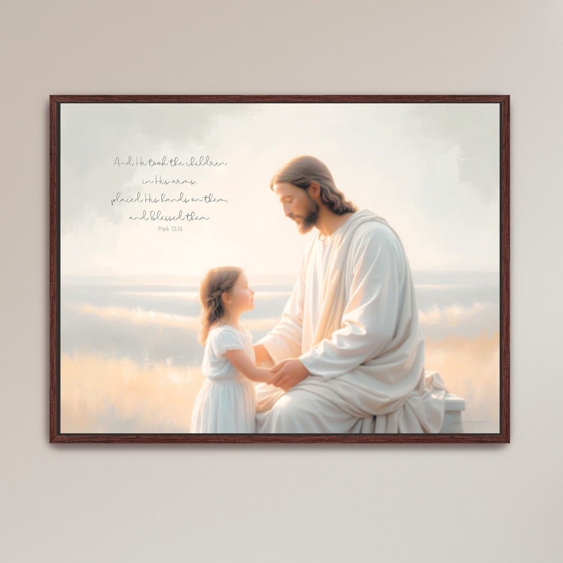 "He Takes the Children in His Arms" Girl