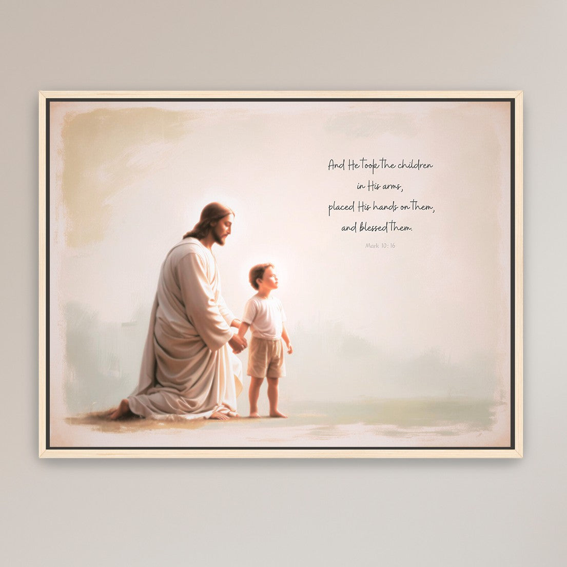 "He Takes the Children in His Arms" Boy