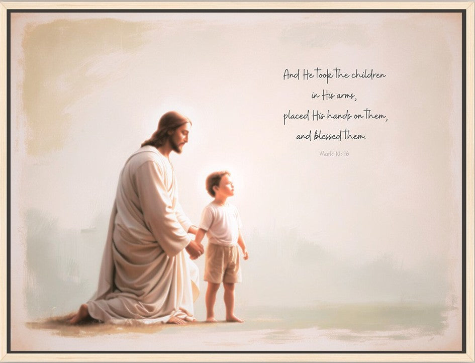 "He Takes the Children in His Arms" Boy