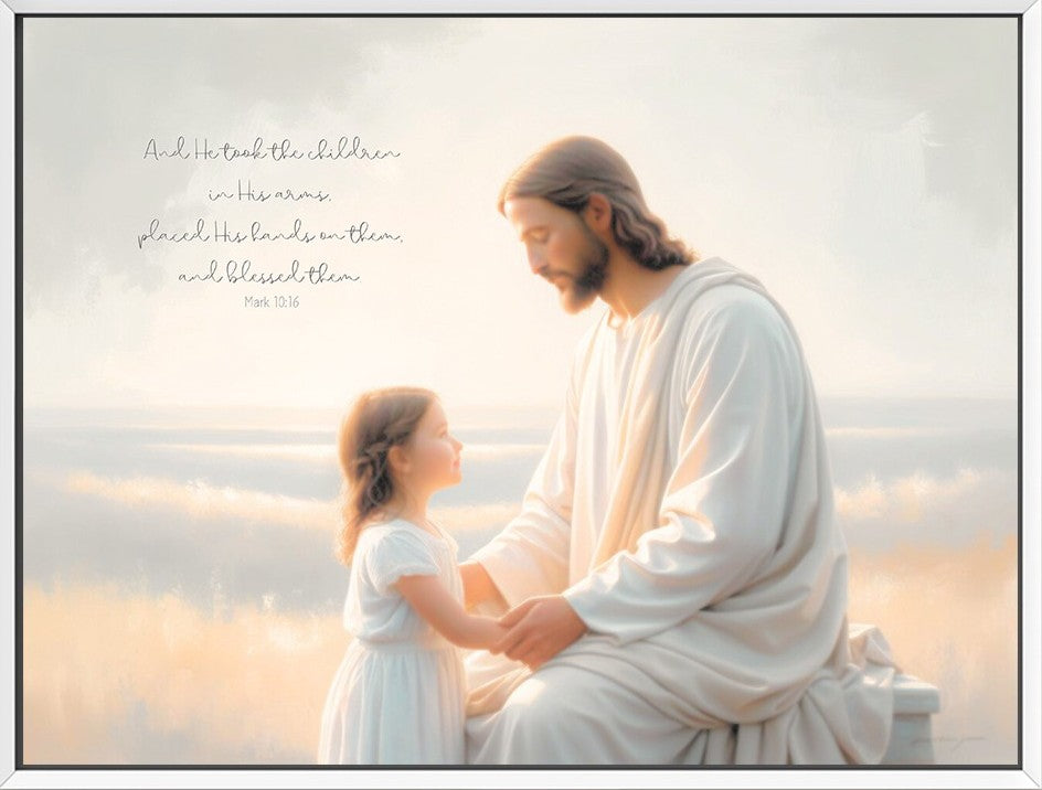 "He Takes the Children in His Arms" Girl