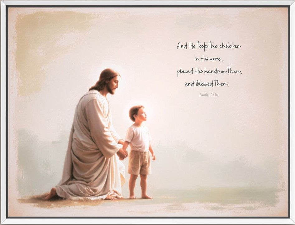 "He Takes the Children in His Arms" Boy