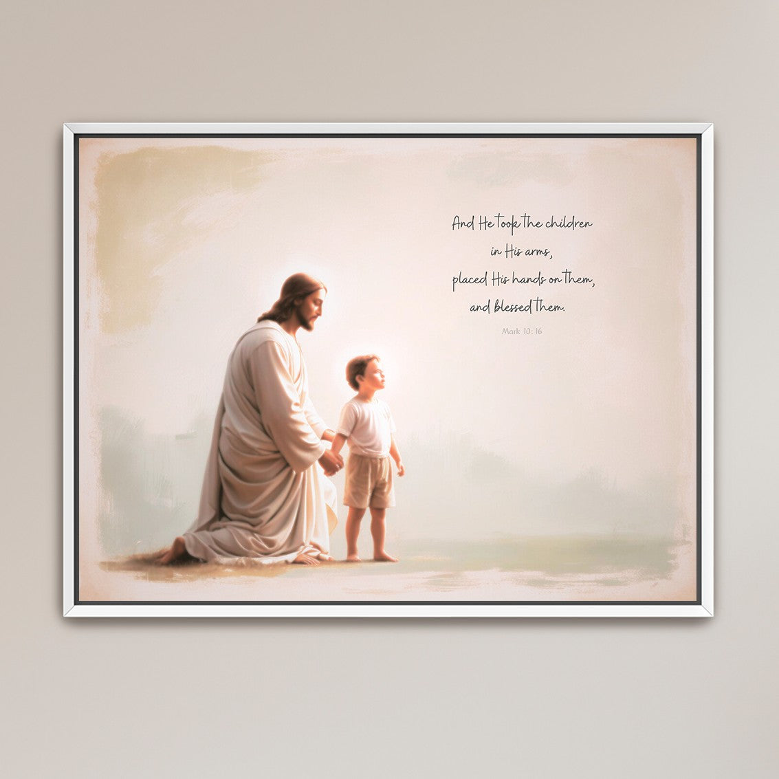 "He Takes the Children in His Arms" Boy