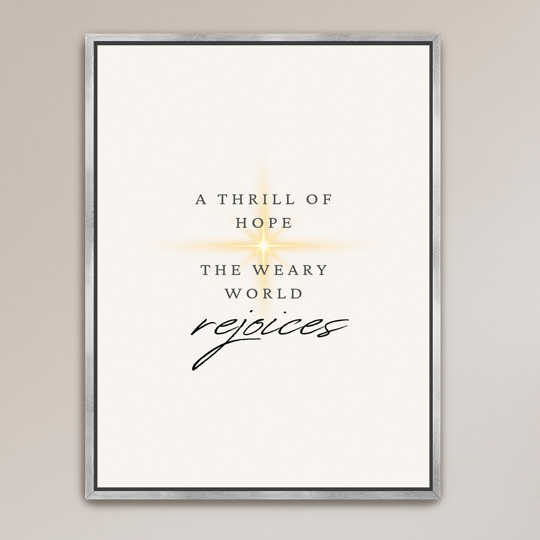 "The Weary World Rejoices"