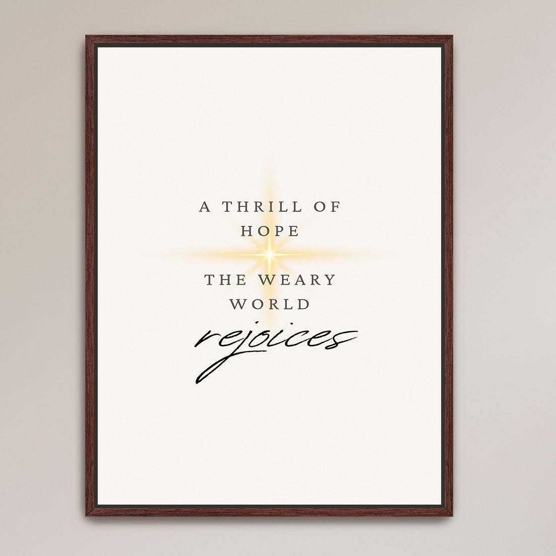 "The Weary World Rejoices"