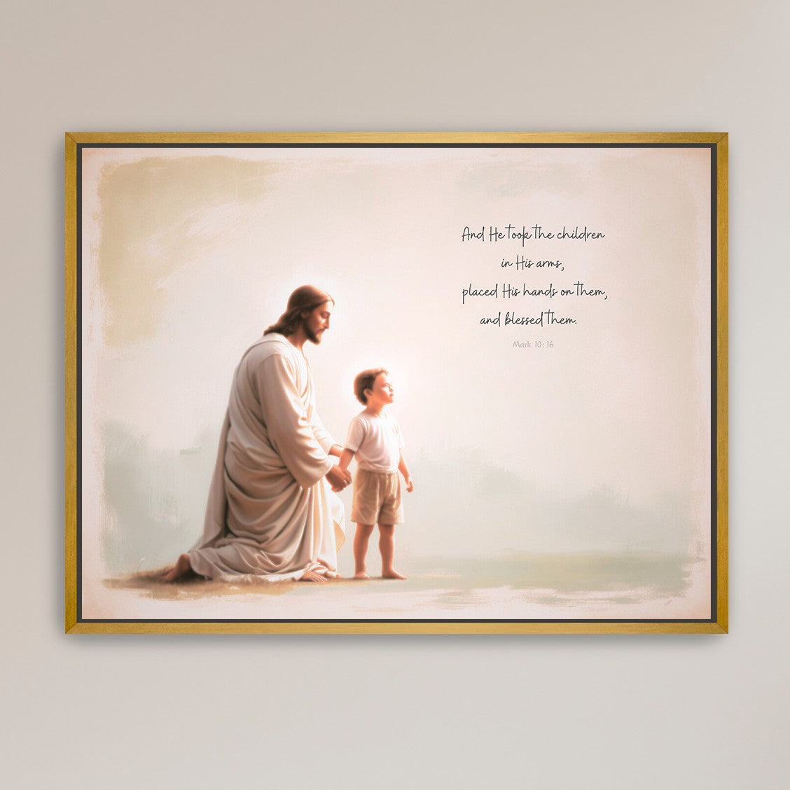 "He Takes the Children in His Arms" Boy