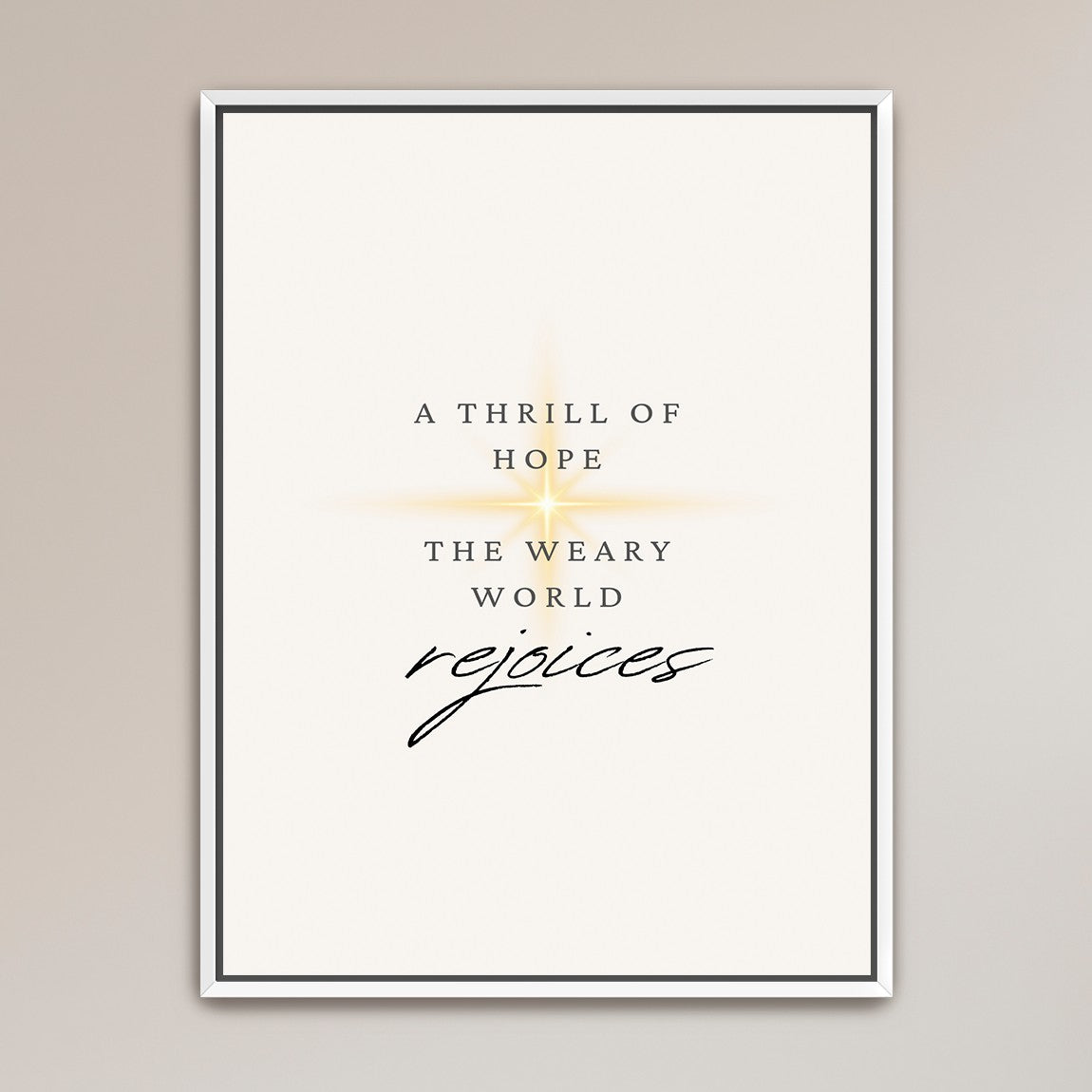 "The Weary World Rejoices"